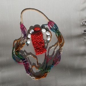 Coral bead bracelet's and hishe bead necklace.